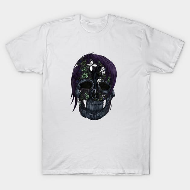 Plant Skull 2 T-Shirt by adamzworld